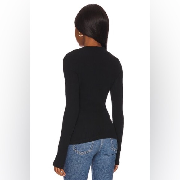 Agolde Lyza Cut Out Rib Top - Picture 2 of 7